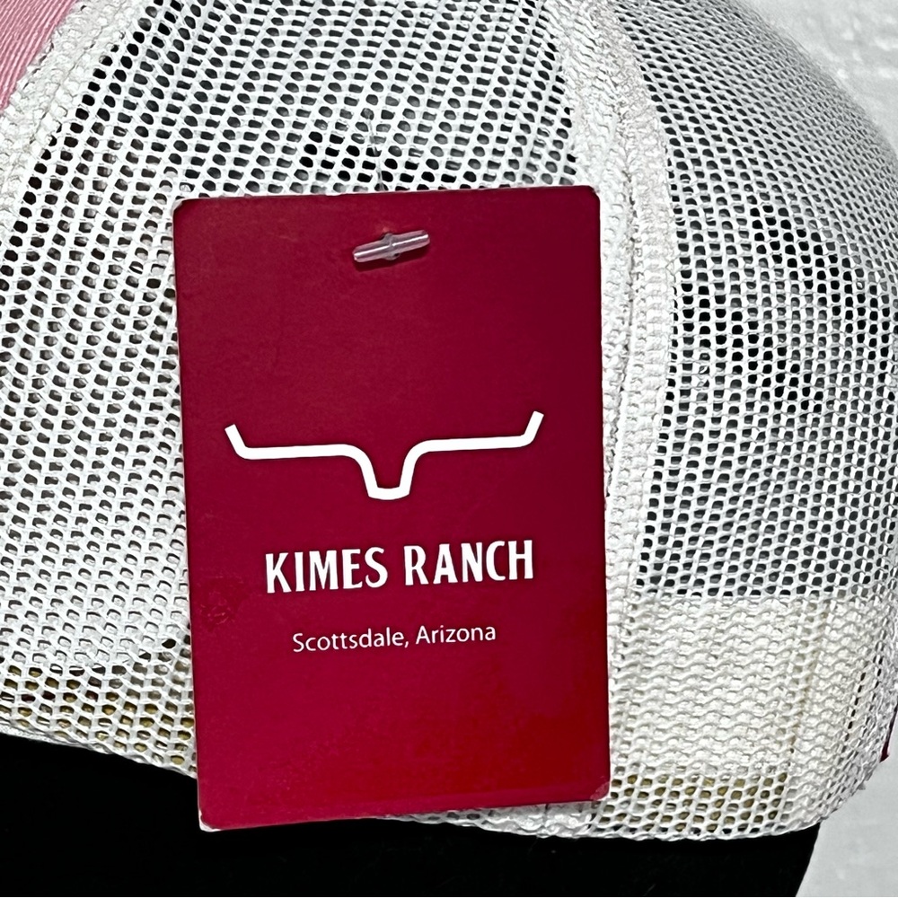 Kimes Ranch El Paso Women’s Trucker Hat Blush Pink Leather Suede Cowgirl - Picture 9 of 10